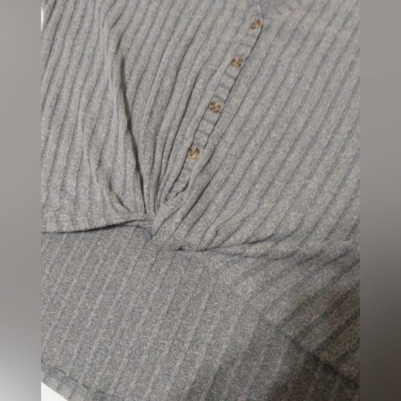 SO Charcoal Button-Up Women Cardigan - Large - Picture 6 of 6